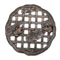 Brown/Black Cast Aluminum Frog Stepping Stone Z80919