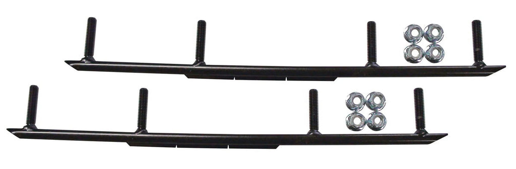 Blue MTX Snowmobile Skis with 10" Round Bars Complete Kit C6870