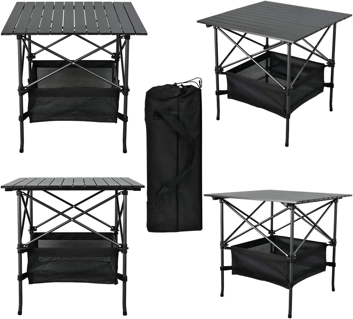 Folding Portable Camping Table with Carrying Bag H138814