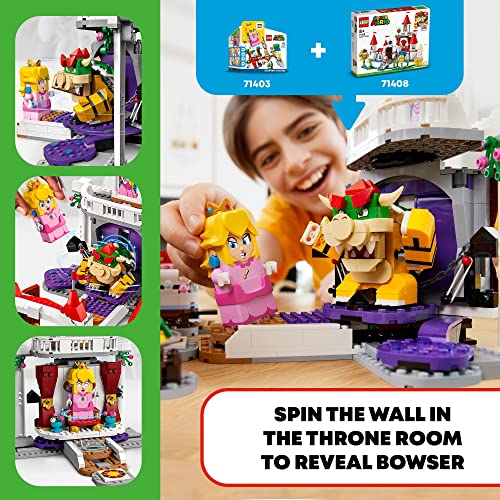 Buildable Game Toy with Time Block Plus Bowser and Toadette Figures M74284