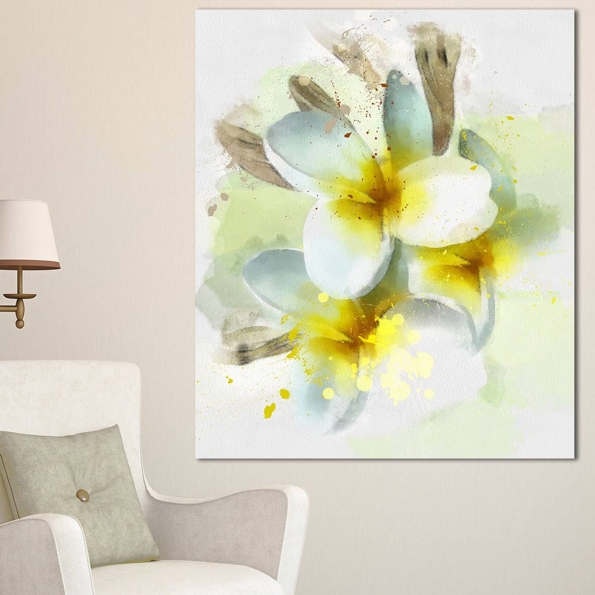Extra Large Floral Canvas Art J5276