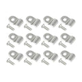 50pcs 3/16" Stainless Steel Brake Line Clamp & Screw V5671