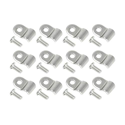 50pcs 3/16" Stainless Steel Brake Line Clamp & Screw V5671