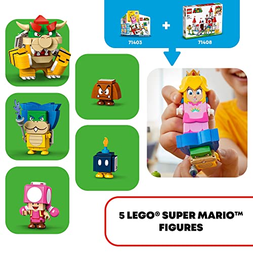 Buildable Game Toy with Time Block Plus Bowser and Toadette Figures M74284