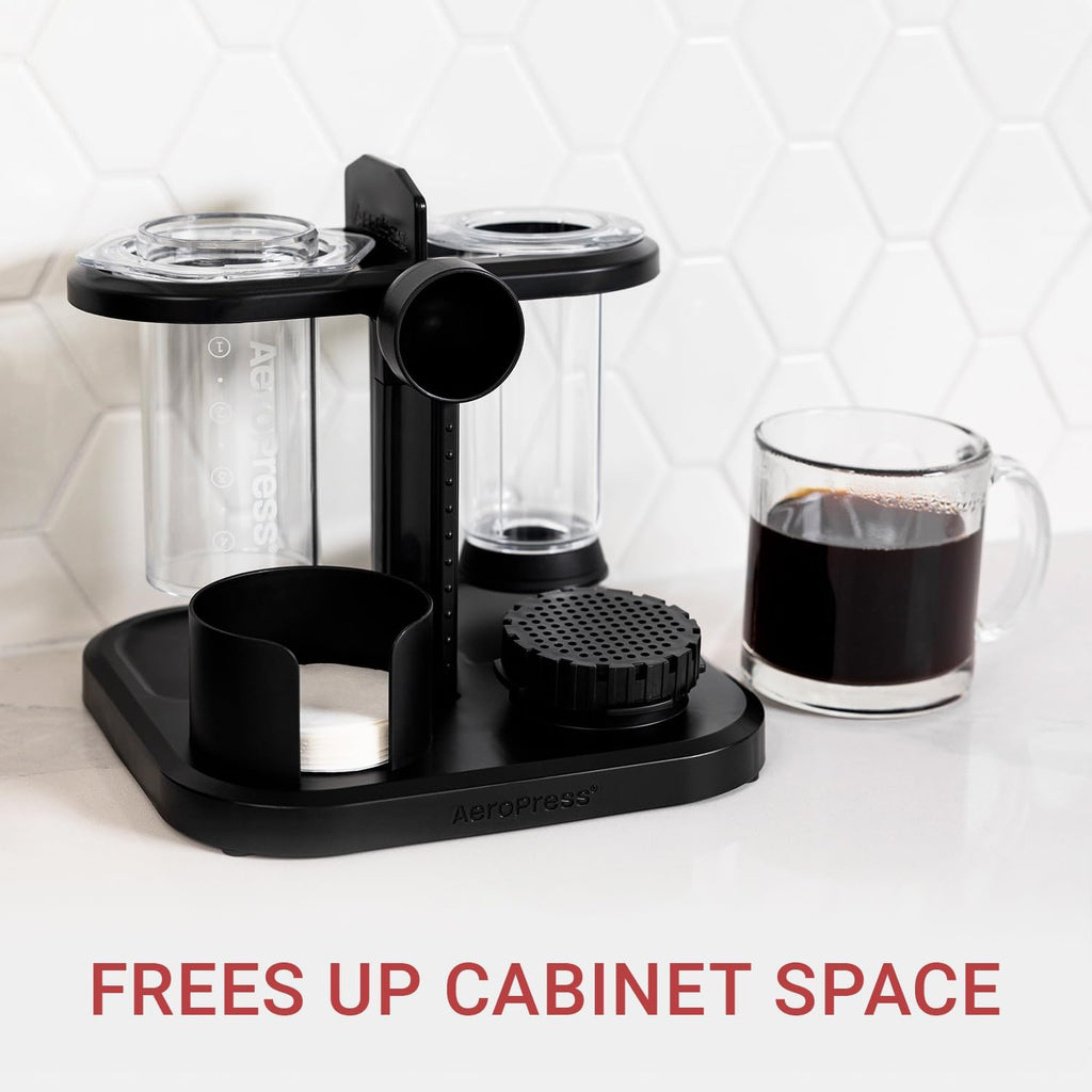 Black Compact AeroPress Organizer Stand I813