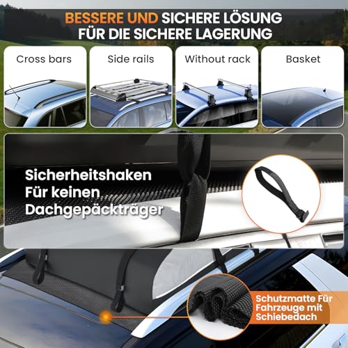 20 Cubic Waterproof Car Roof Bag with Strap L891