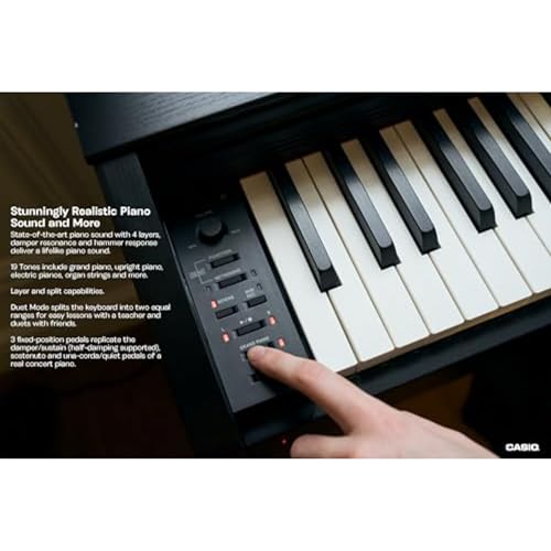 88-Key Weighted Console Digital Piano, Black F553