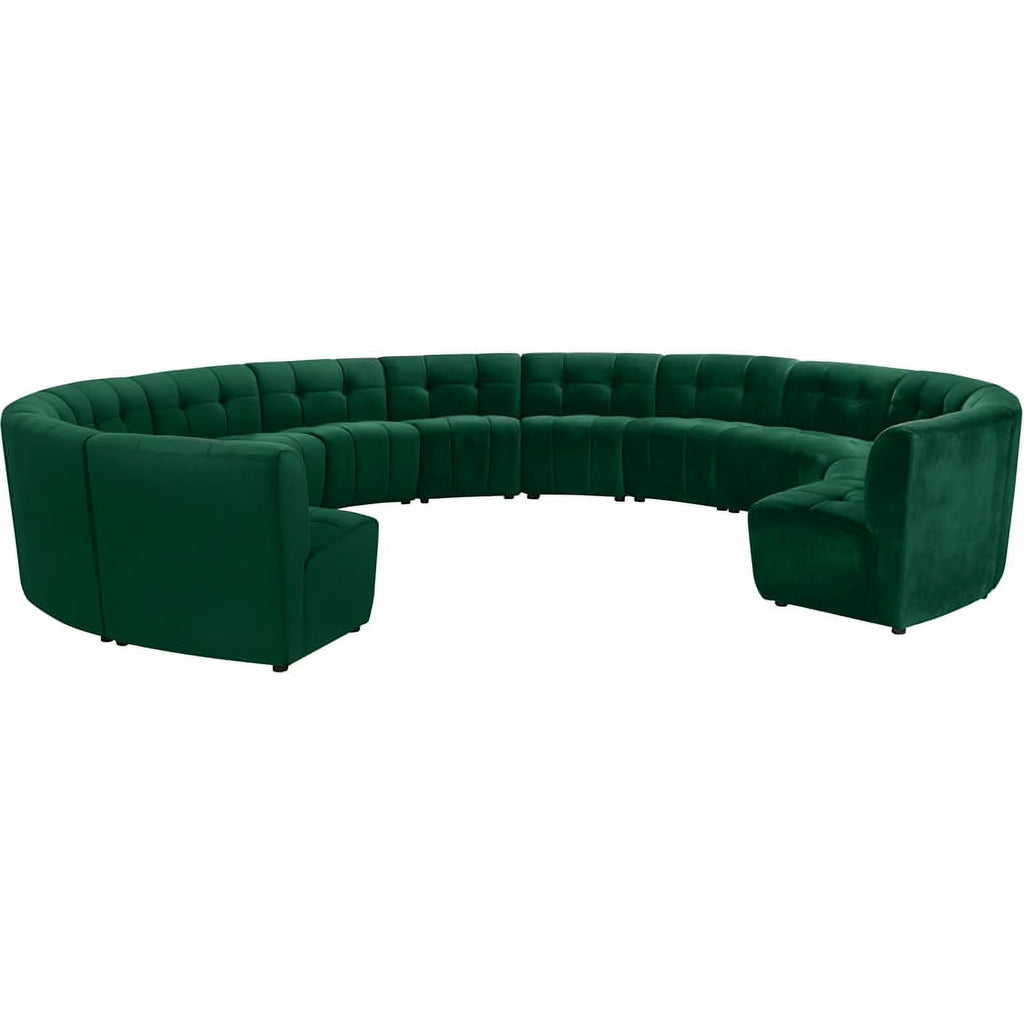 Green Velvet Sectional Sofa K2091