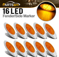 10Pcs 6-1/2inch Amber Clearance Marker Light with Bullet Terminal M9893