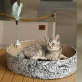 2in1 Oval Cardboard Cat Scratcher Bed L675109