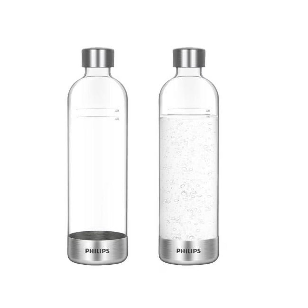 1 ltr. Clear Carbonator Bottle, Pack of 2 Y891