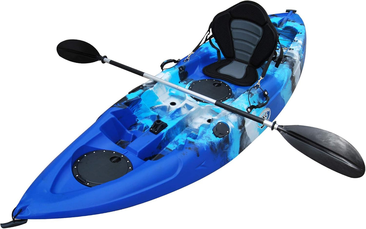 9' Single Sit On Top Fishing Kayak with Seat and Paddle G7781