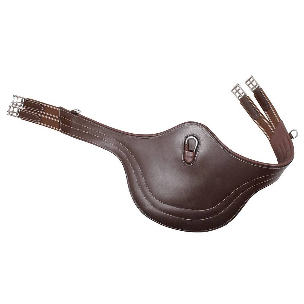 Dark Brown Stitching Stud Girth A9001