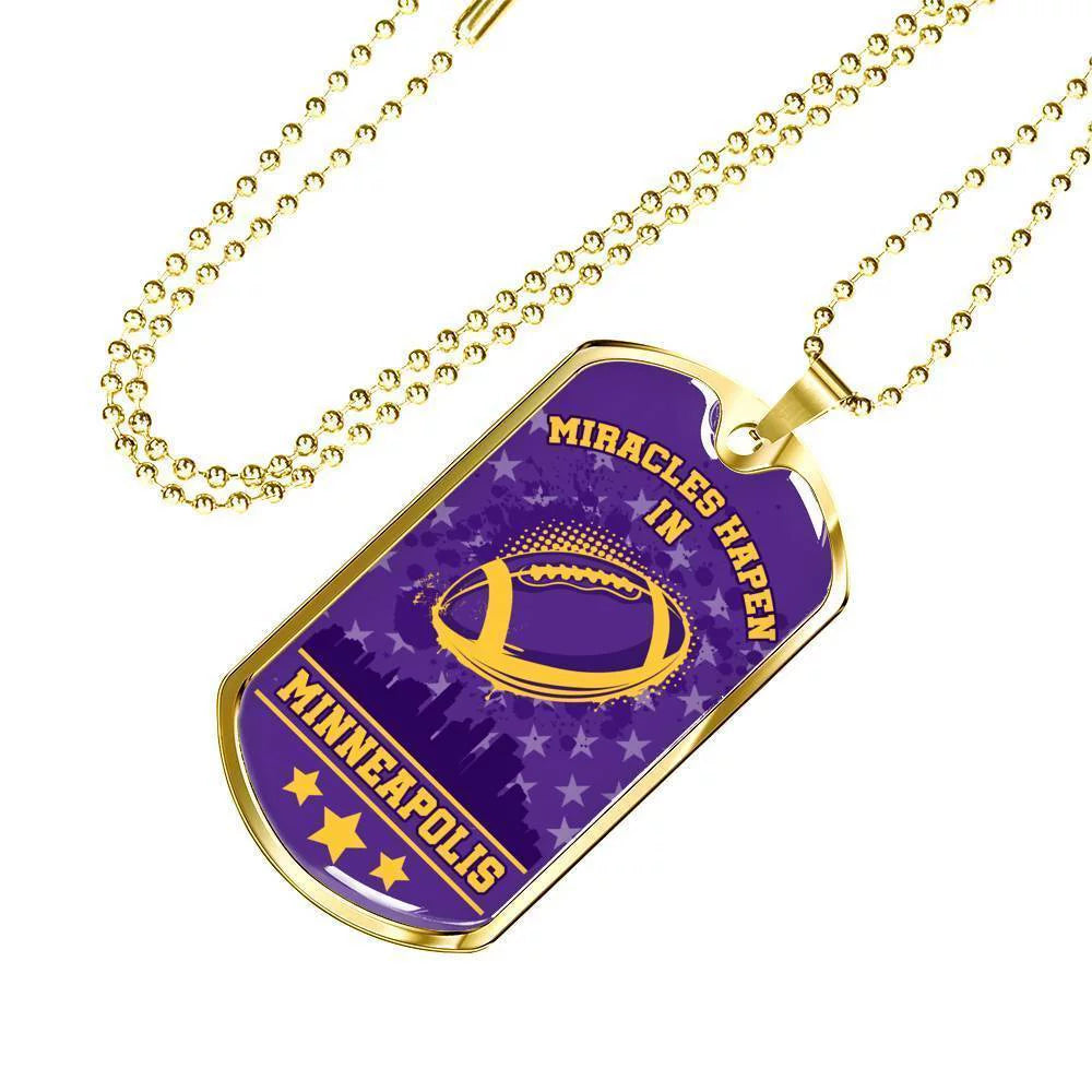 Stainless Steel or 18k Gold Dog Tag Necklace O702