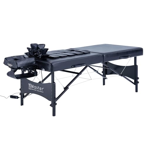 30" Black Portable Massage Table with Airbags X808975