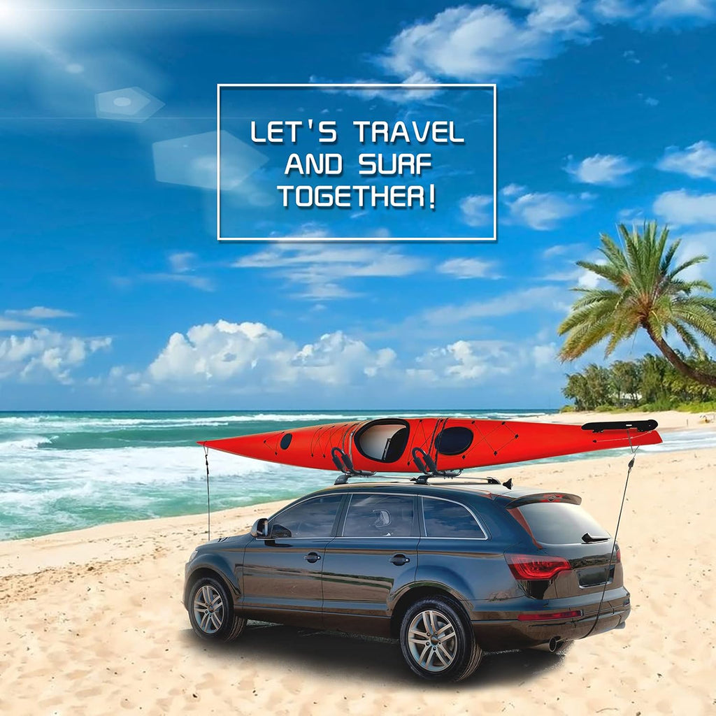 2 Pairs Universal HD Kayak Roof Rack for 2 Kayaks K382