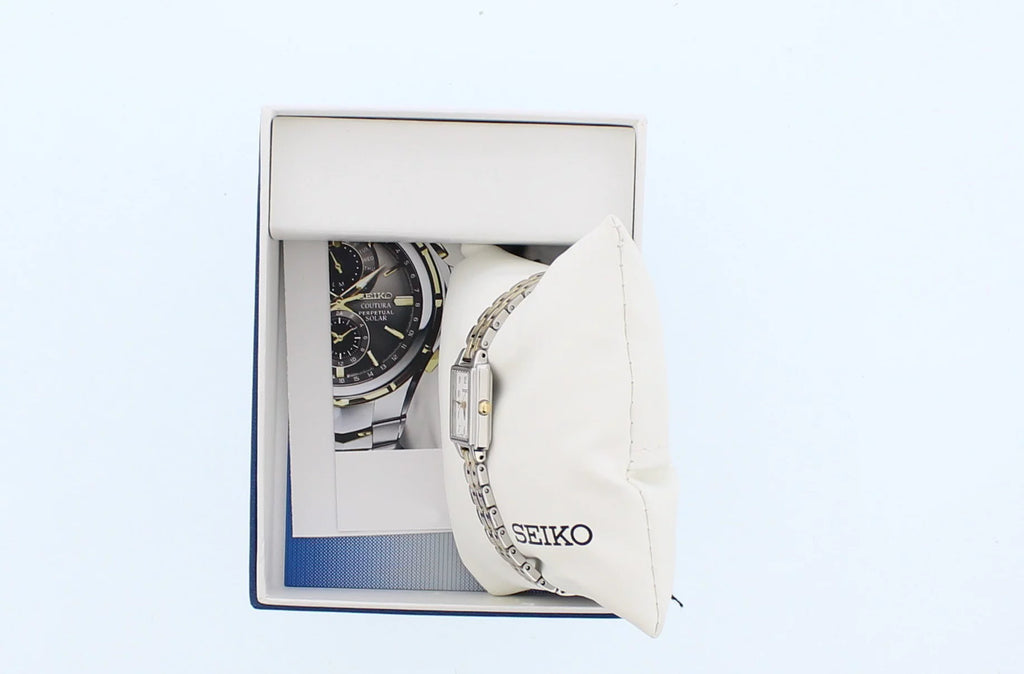 Women's Stainless Steel & Gold-Tone Watch with White Dial M163273