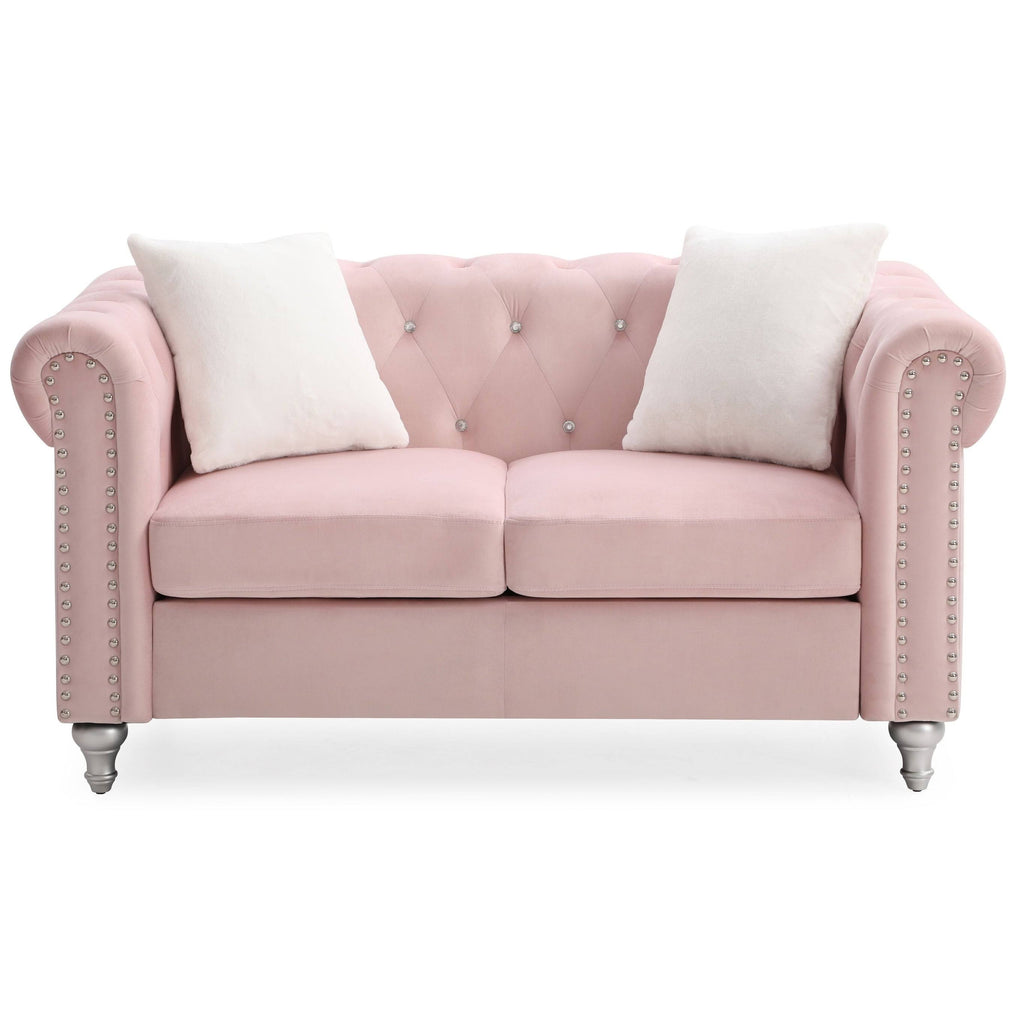 Black Velvet Loveseat N732282