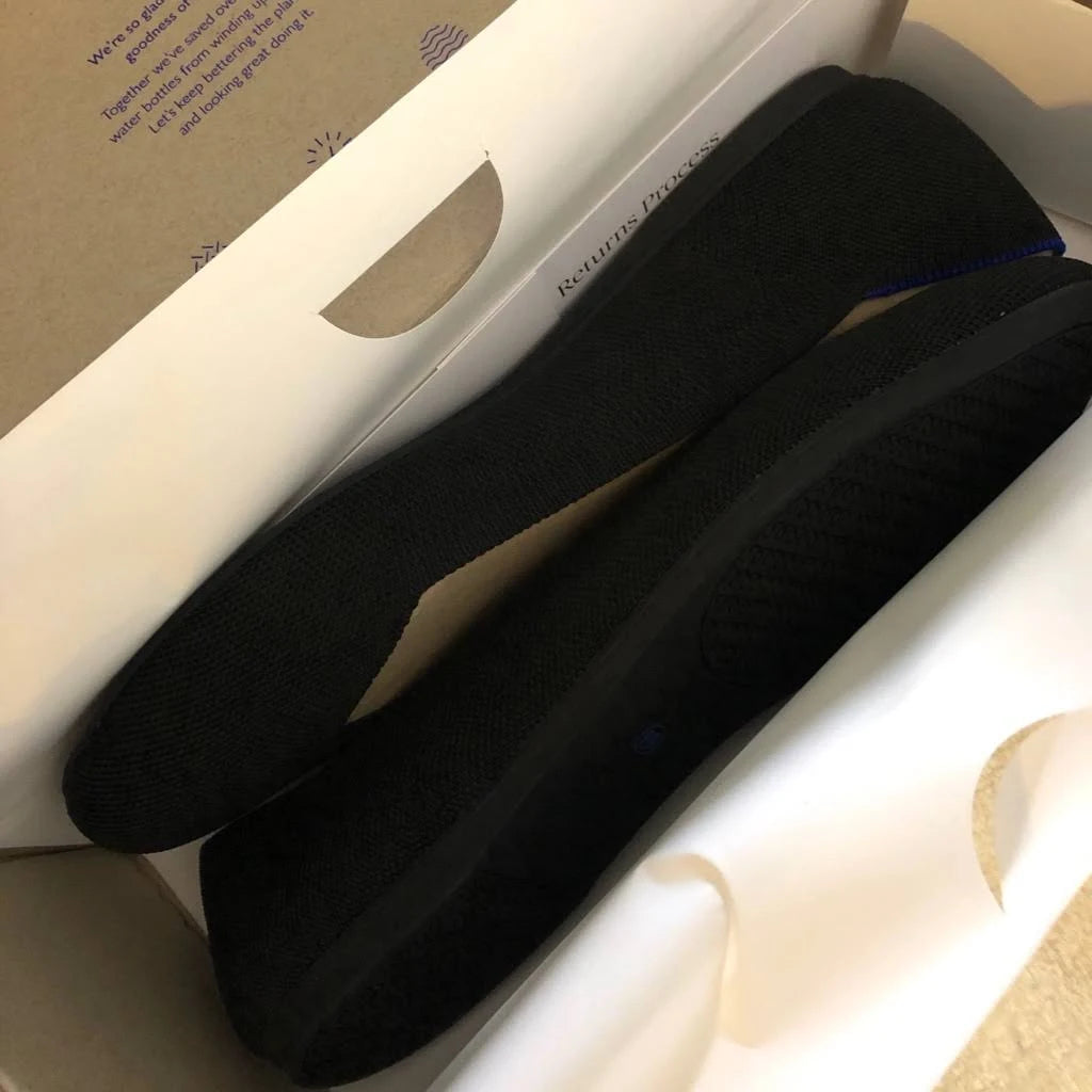 Black Flat Shoes T1213