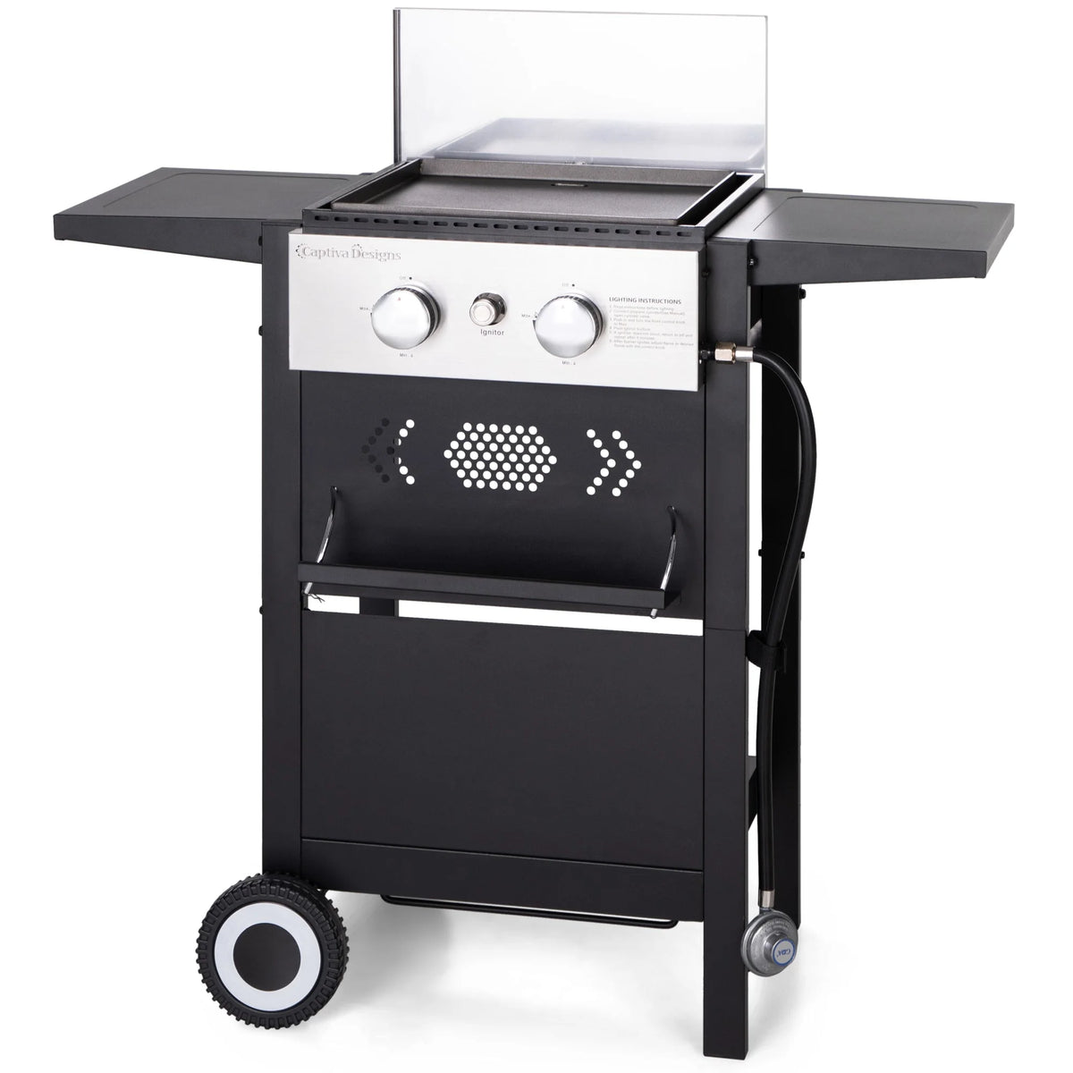 3-Burners Gas Griddle Portable Flat Table Top BBQ Grill 33,000 BTU U627733