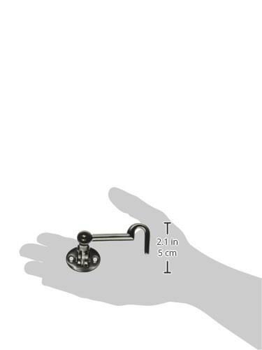 3-1/2 inch Swivel Cabin Door Hook Satin Nickel Z69758