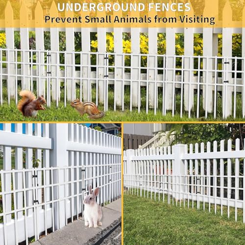 25 Pack 17in No Dig Rustproof Metal Garden Fence H190702