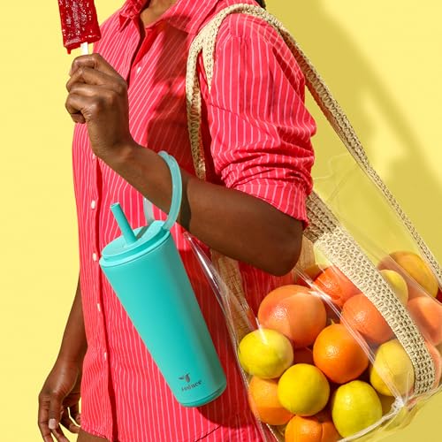 32 oz Stainless Steel Vacuum Insulated Tumbler with Flip Handle Lid Y568