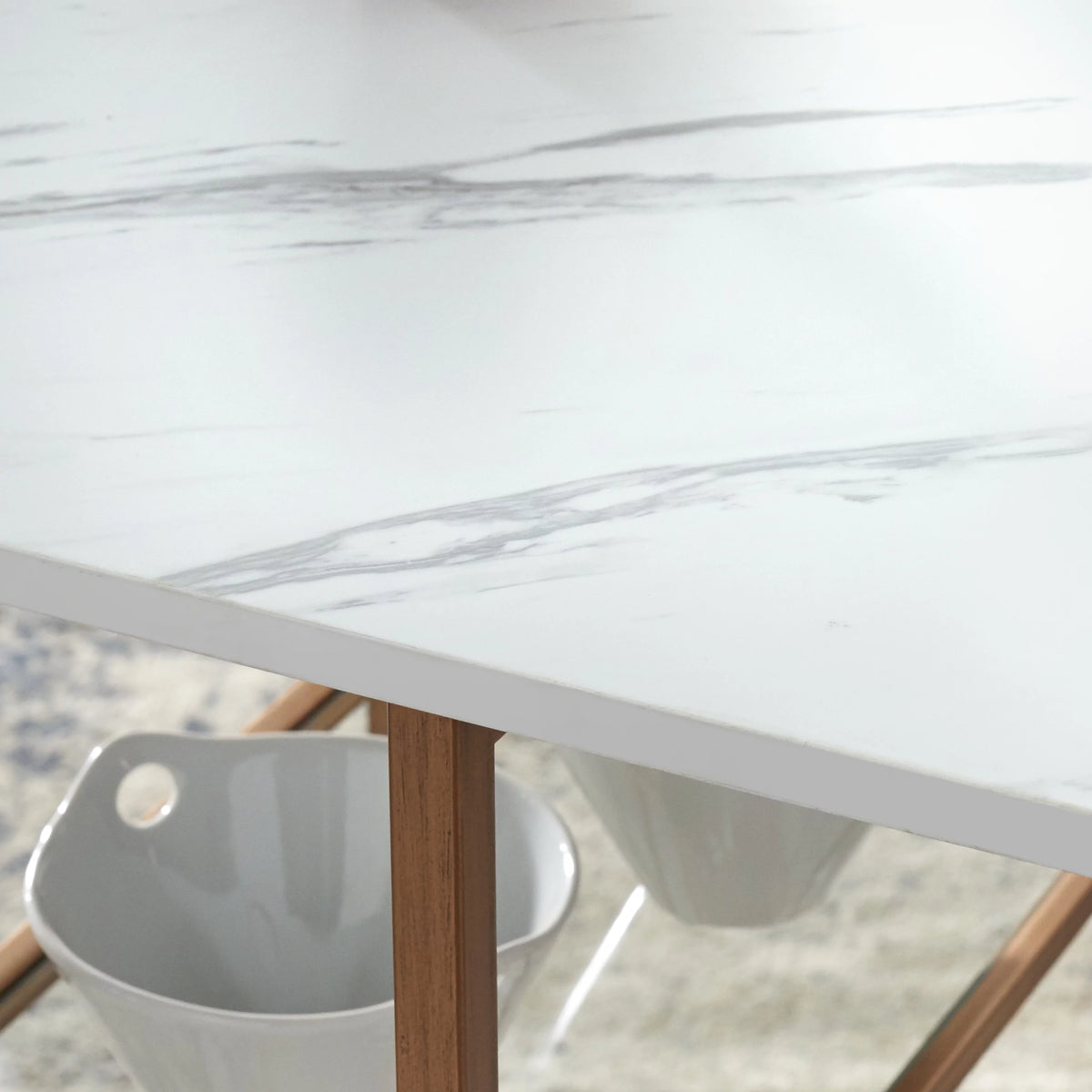 3-Piece Counter Height Dining Set with Table and 2 Stools L369