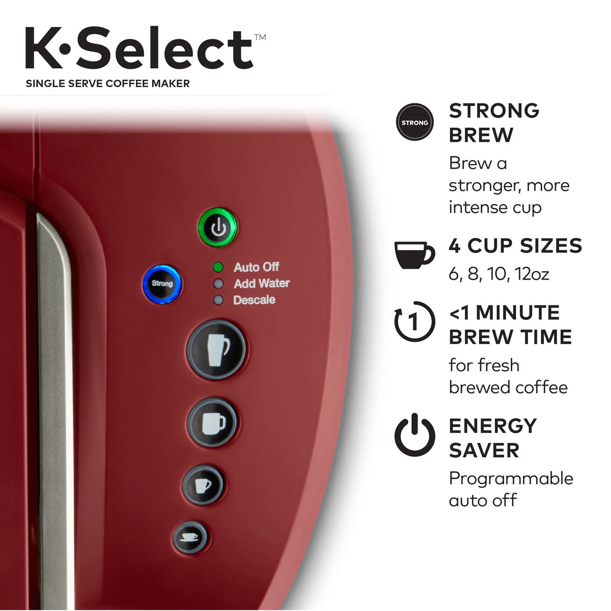 Single-Serve K-Cup Pod Coffee Maker X89630