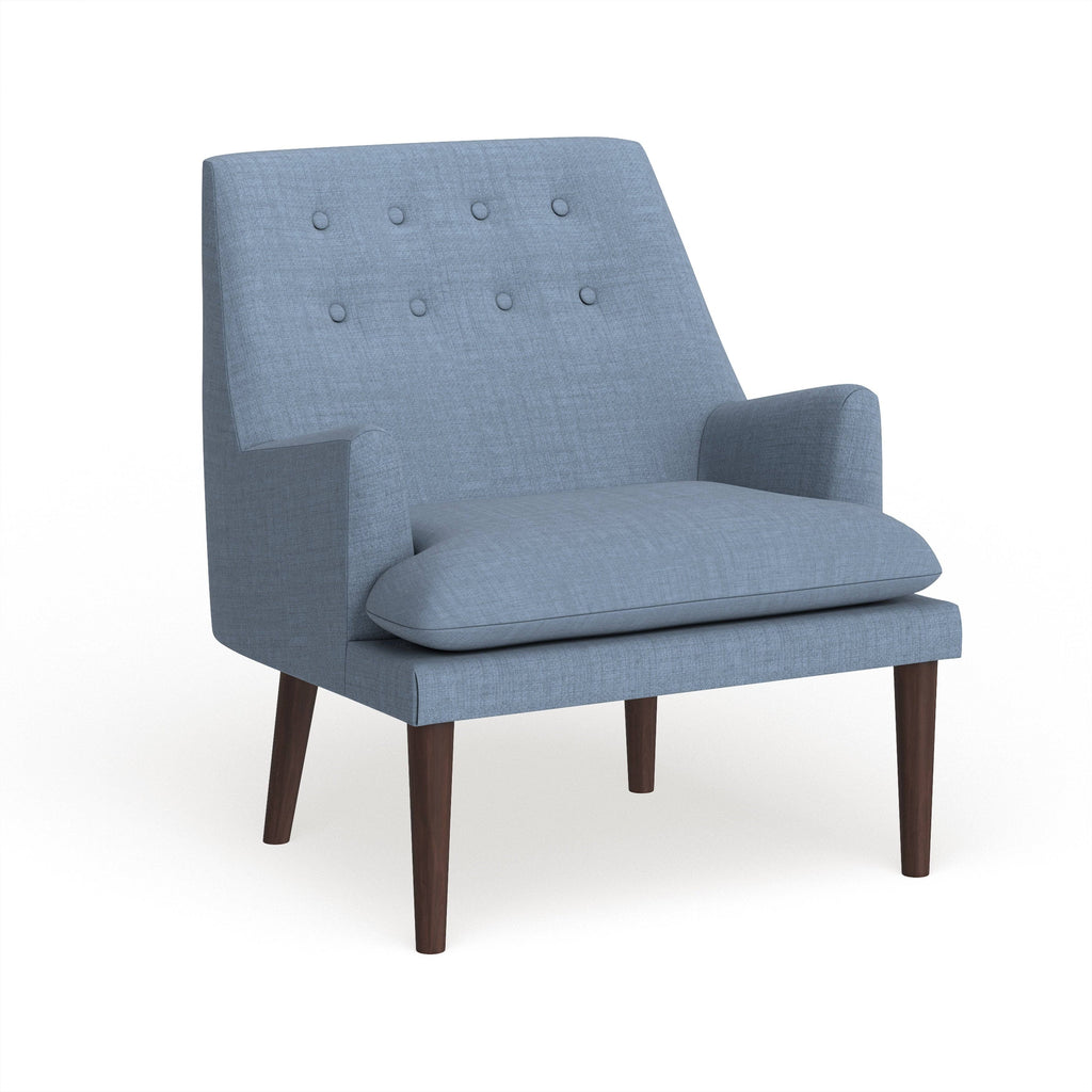 Blue Mid-Century Accent Chair N35894