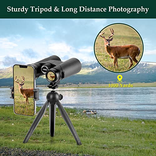 12x42 HD Binoculars with Phone Adapter and Tripod K5132