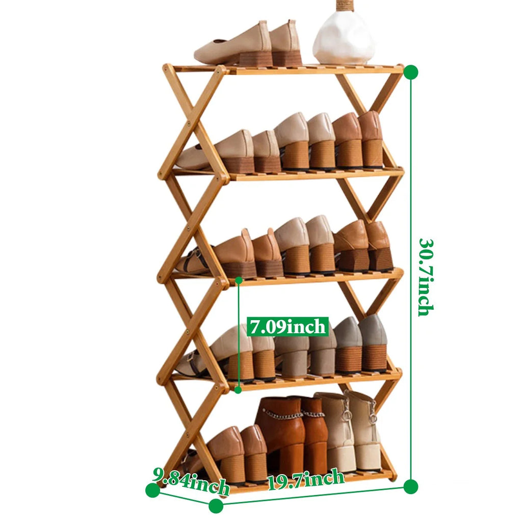 5 Tier Bamboo Shoe Rack C195