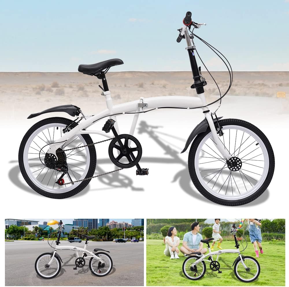 20" 7 Speed Folding Bike Carbon Steel M397