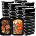 50 Set Reusable Plastic Food Storage Containers with Lids (24 oz) S1972