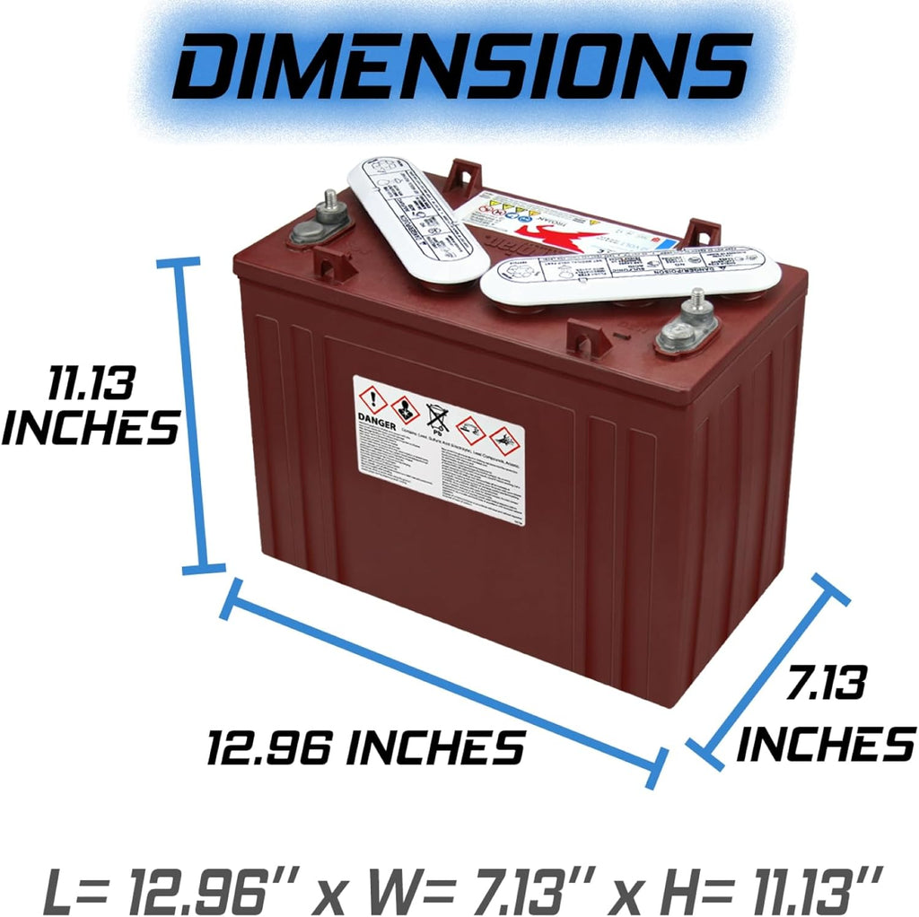 12V 150Ah Flooded Lead Acid Deep Cycle Battery x2 A8757