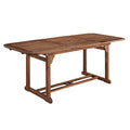 Acacia Wood Patio Butterfly Table Dark Brown M852
