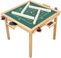 Folding Card Table with Plush Top and 4 Drawer G981