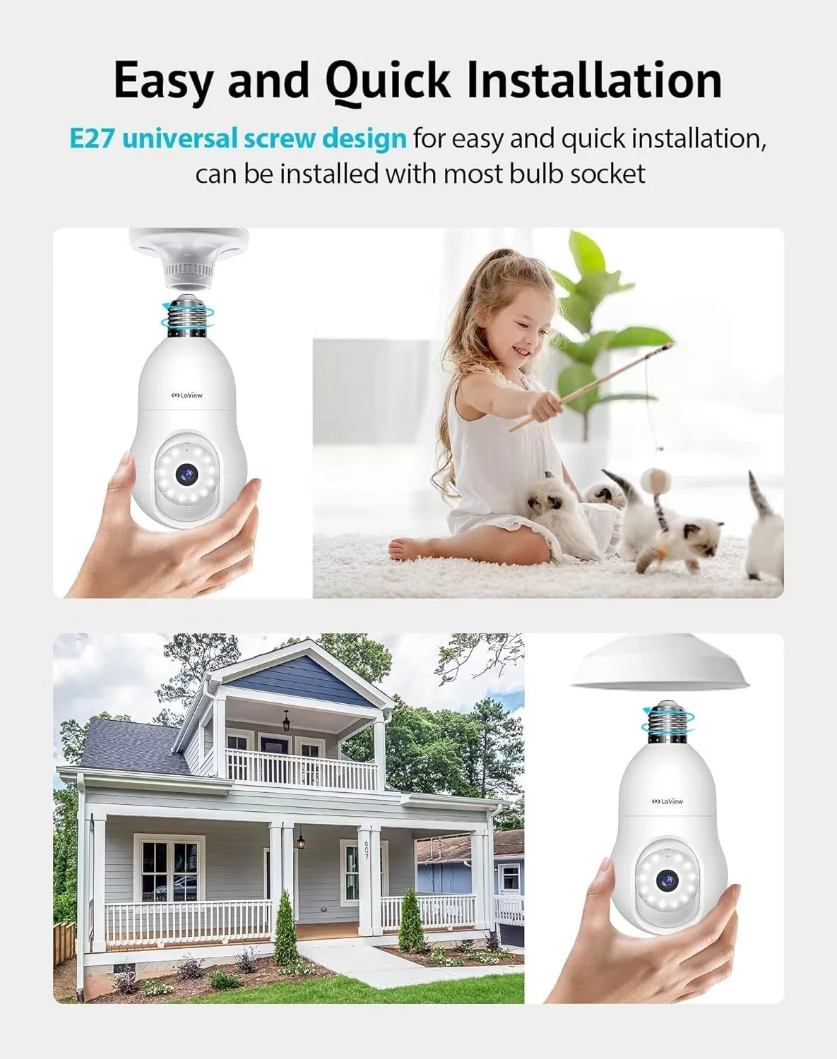 4MP 2K Security Camera Wireless Outdoor Indoor Q480