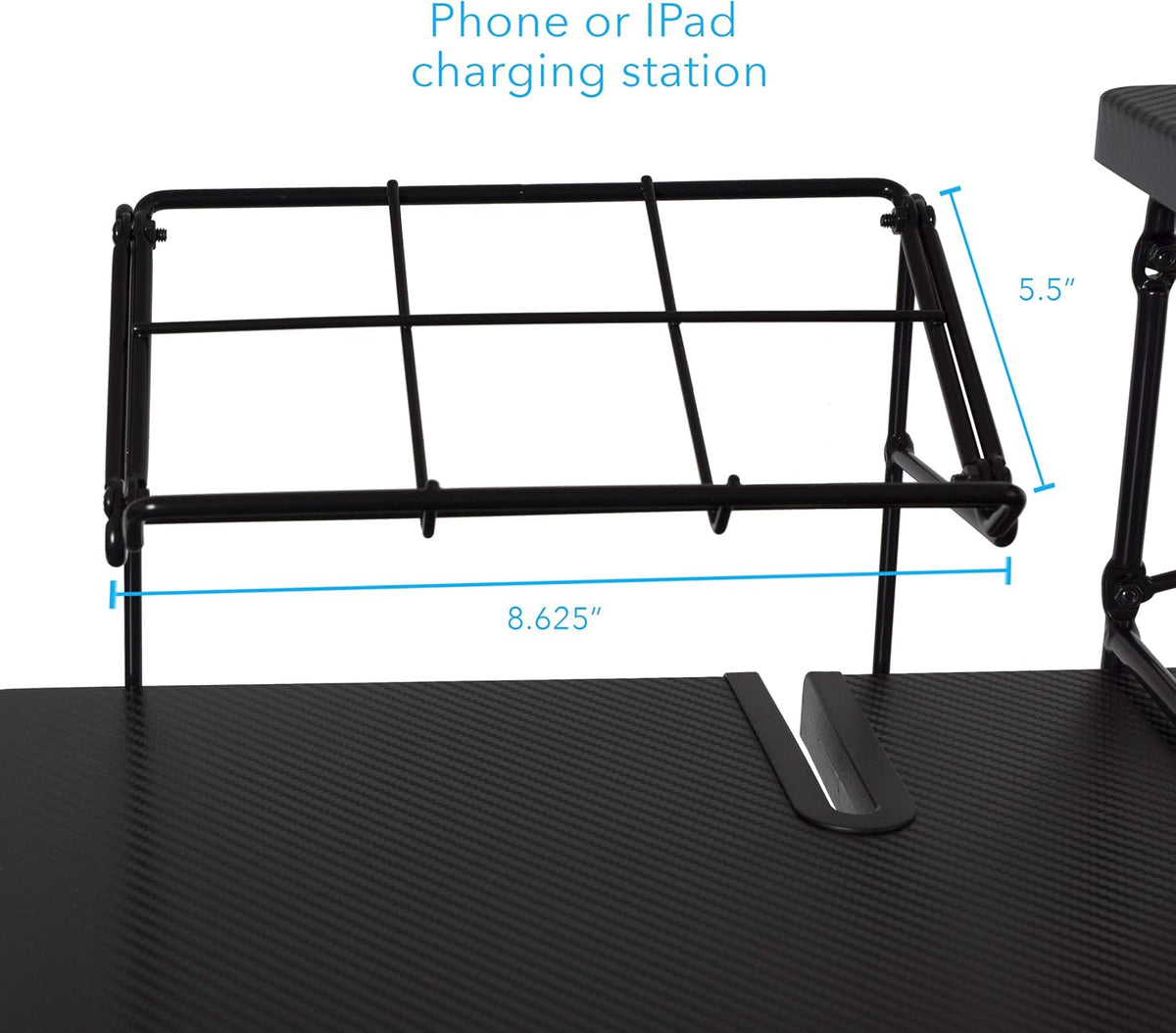 Gaming Desk with Monitor Stand and Cable Management S113940