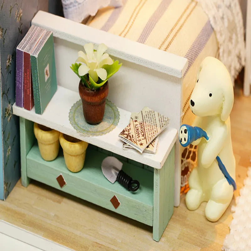 Doll House DIY Miniature Dollhouse Toy Furnitures U883