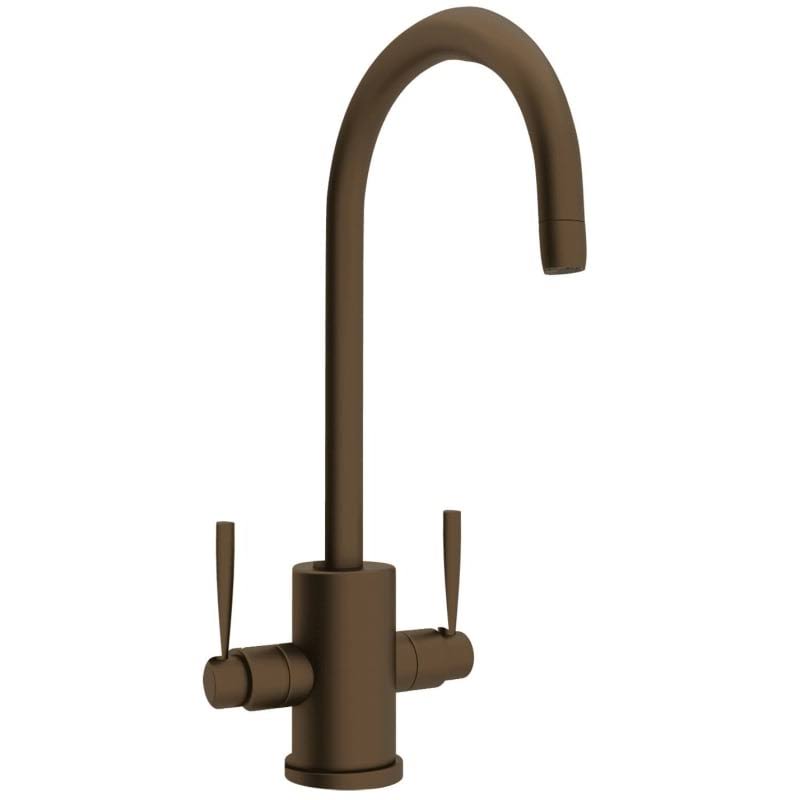 Single Hole Bar Faucet with Round Body and C Spout - English Bronze C64837