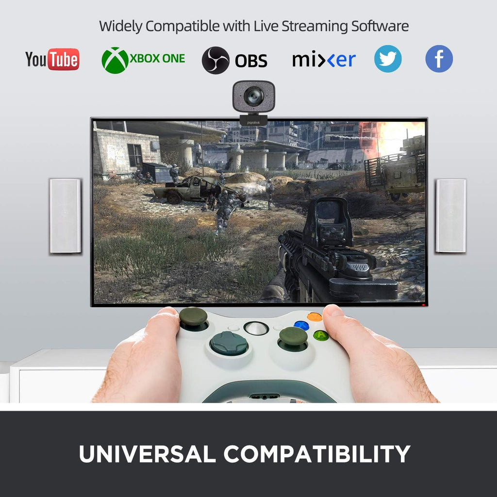 2K Ultra HD Webcam with Dual Microphone and Privacy Cover T1677