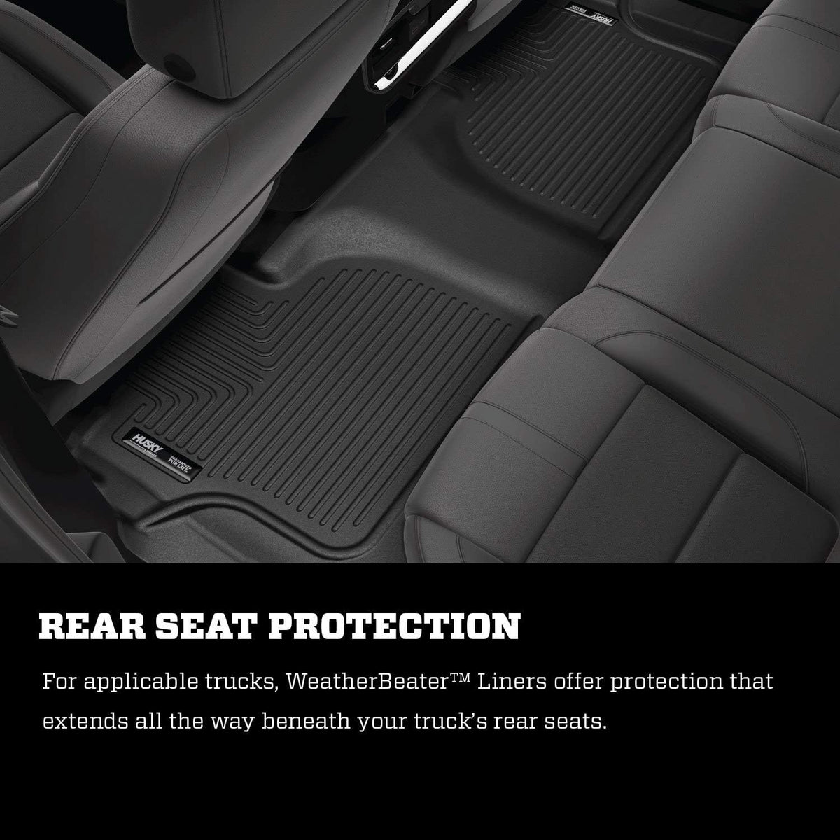 Black Front Floor Liners 2 Pcs O7527