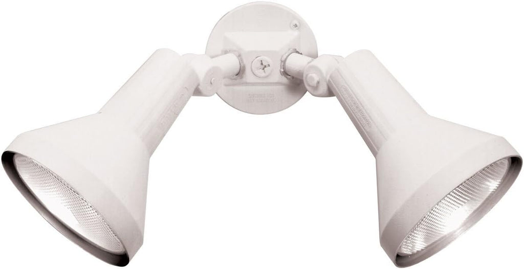 Two Light Outdoor Cast Aluminum Flood Light (2 Pack, Gray) F4399