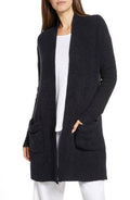 Black CozyChic Lite Long Weekend Cardi F722