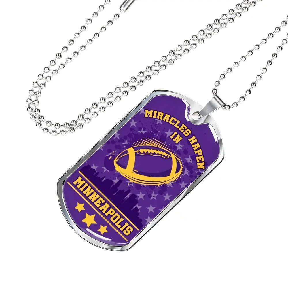 Stainless Steel or 18k Gold Dog Tag Necklace O702