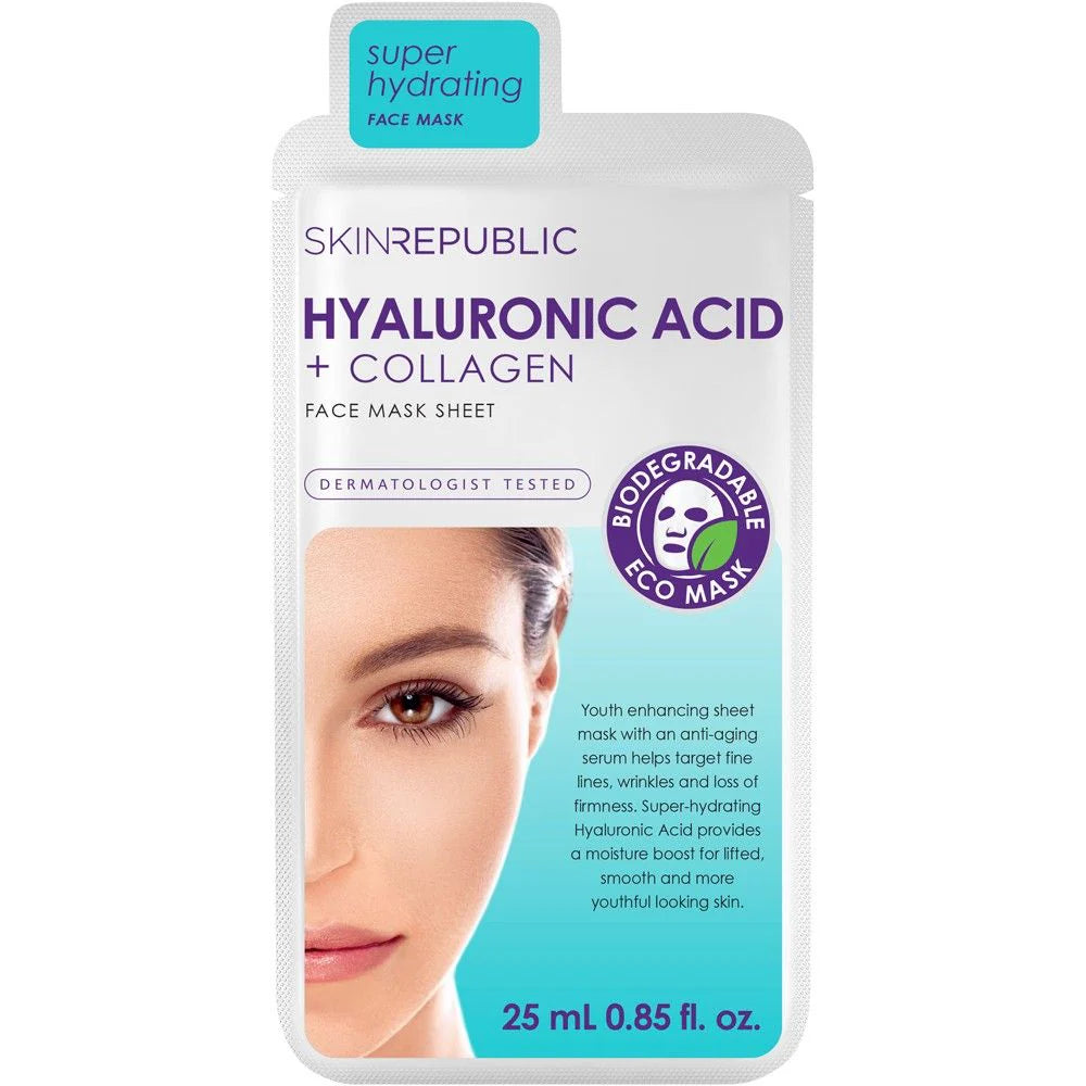 Hyaluronic Acid & Collagen Face Mask 25ml K507093