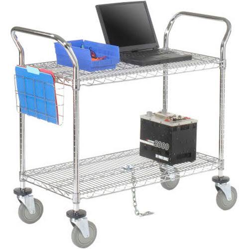 2 Shelf Chrome Utility Cart R919