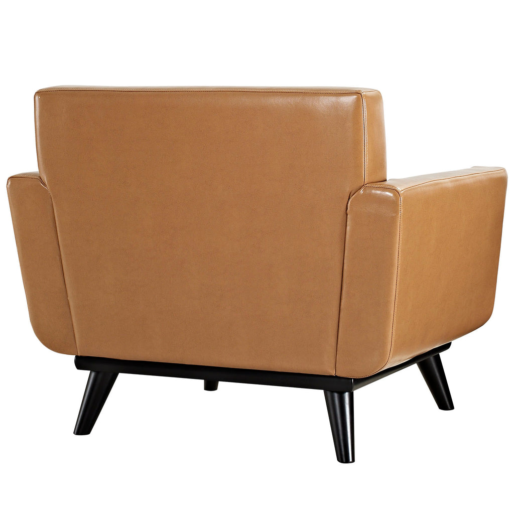 Brown Leather Armchair Q20234