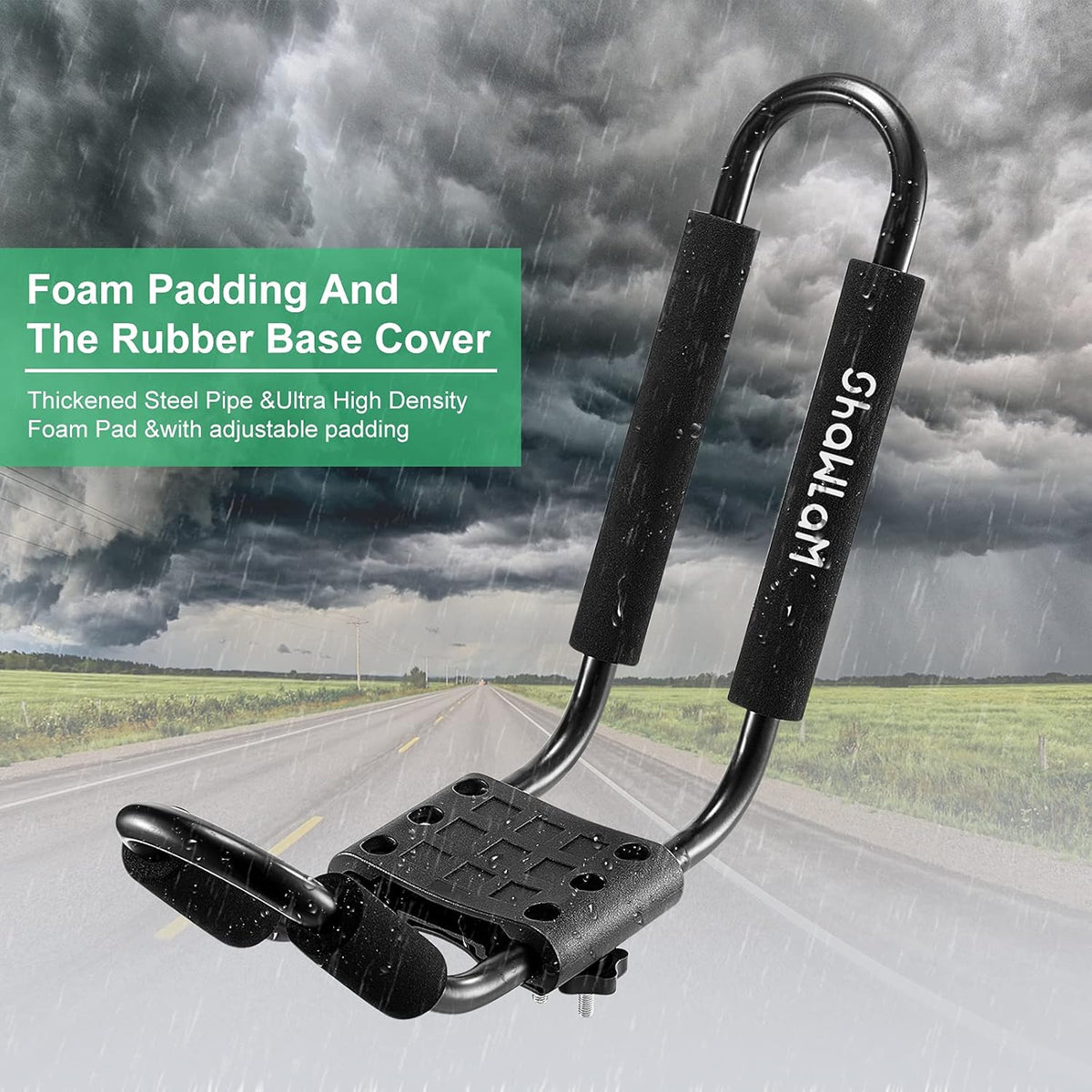 2 Pairs Universal HD Kayak Roof Rack for 2 Kayaks K382